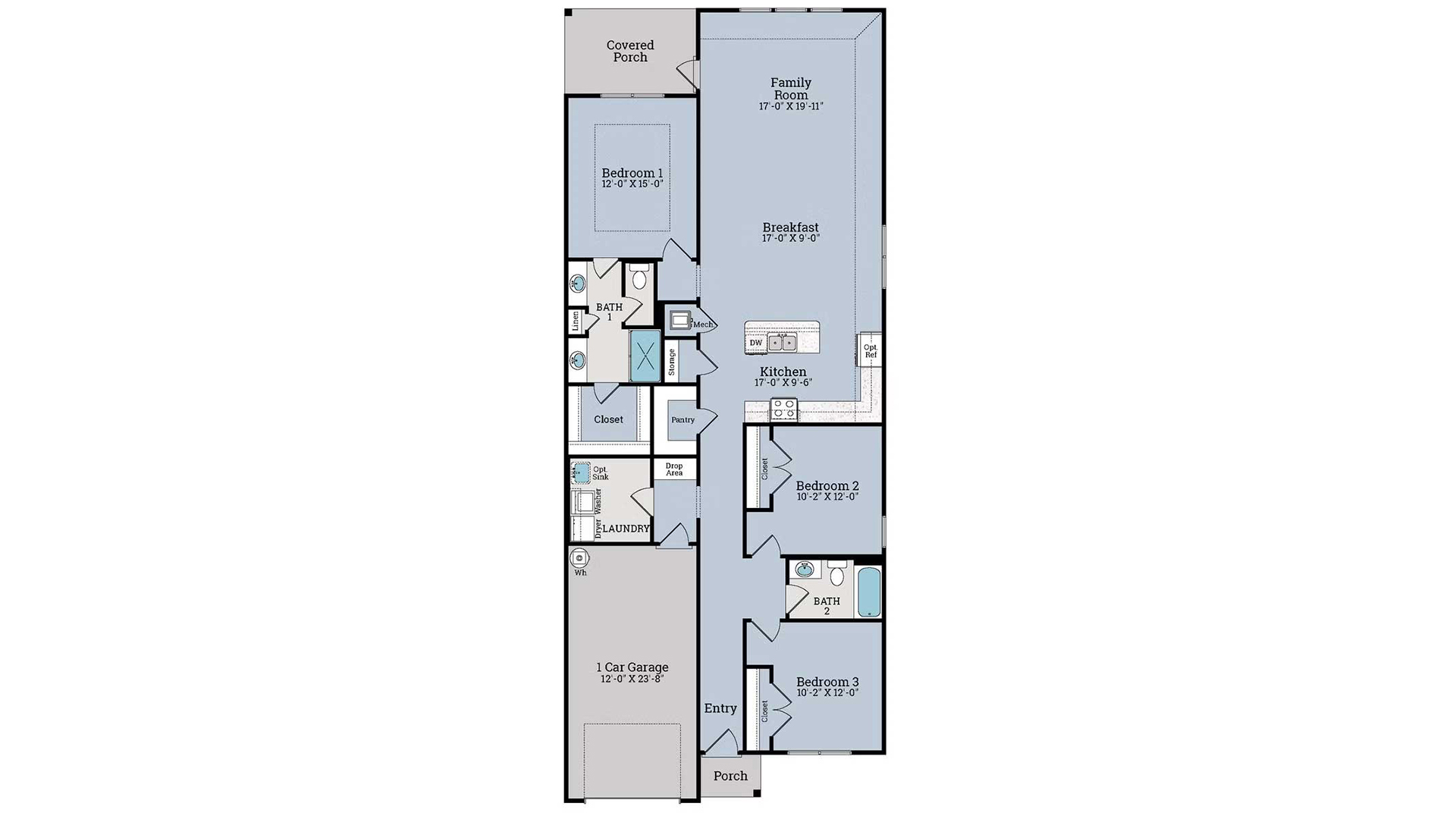 Breakfast Point Bluewater plan floorplan.