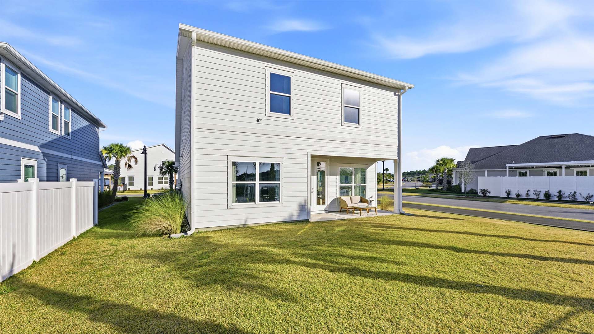 This home has a spacious back yard