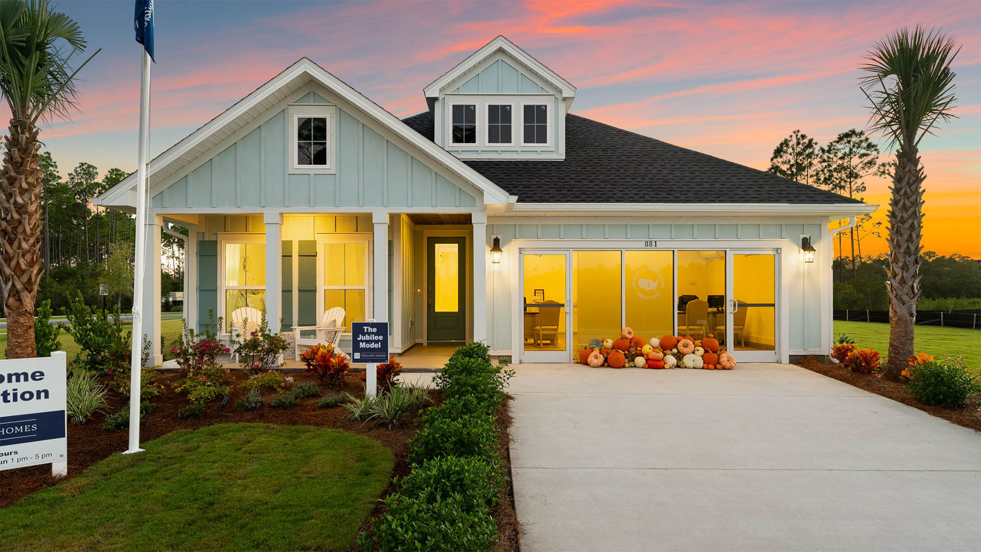 The model home at Breakfast Point East