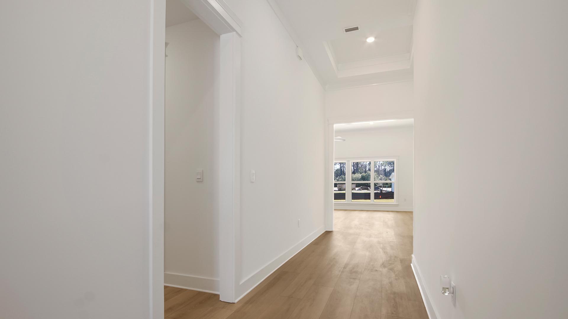 Hall leading to the living area