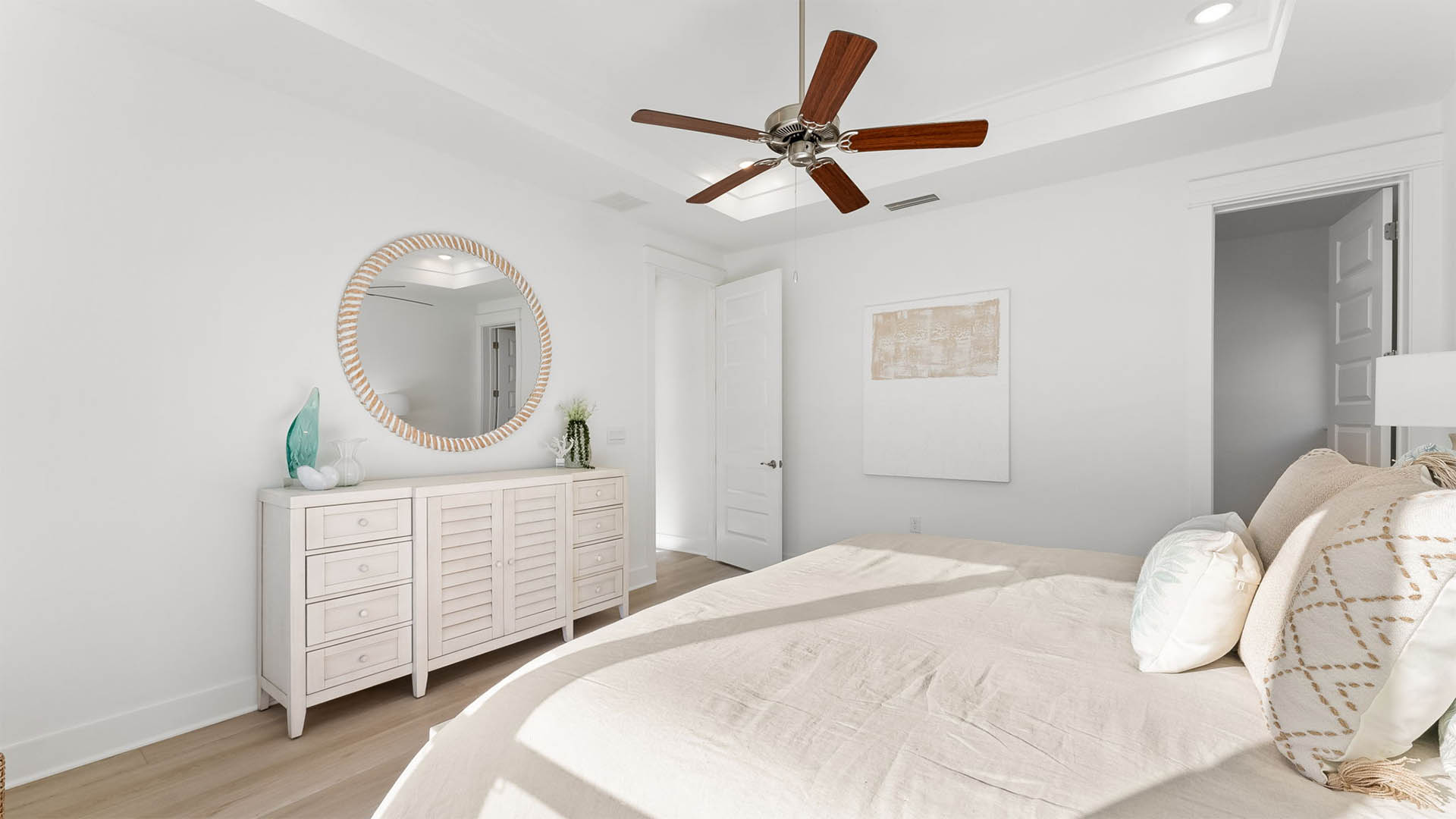 There is an ensuite bathroom in the primary bedroom