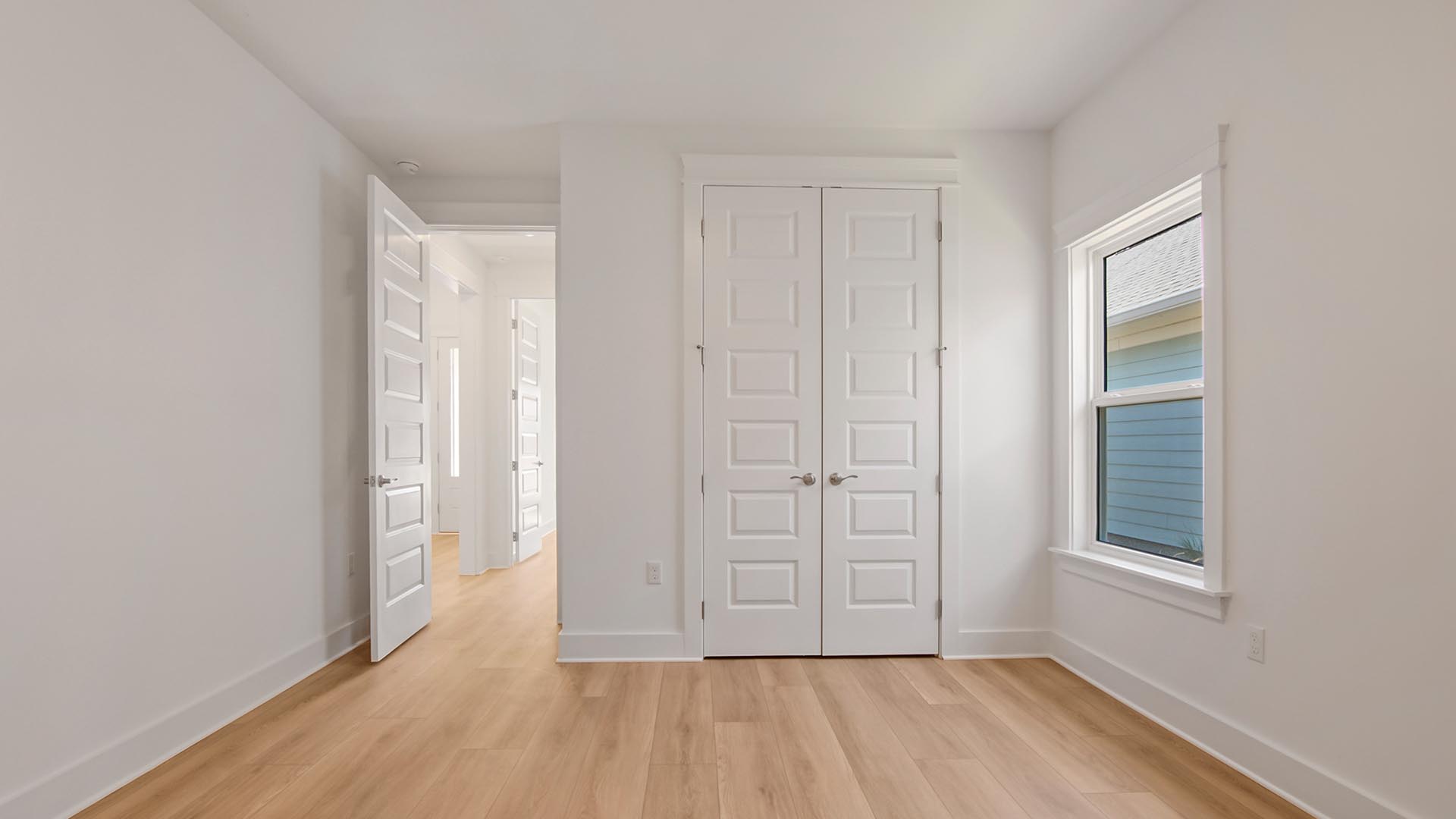 Bedroom two has a spacious closet