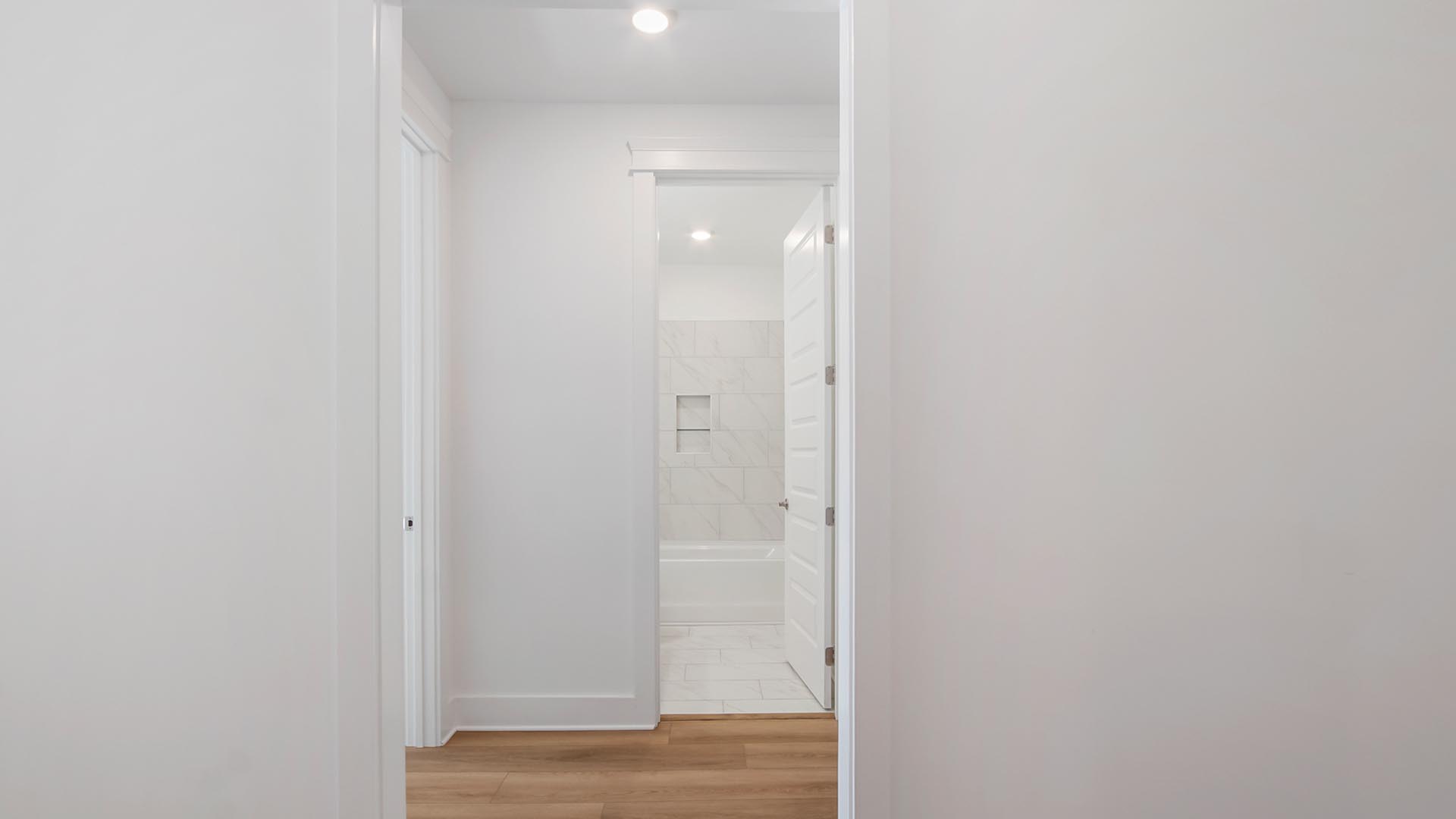 Hall leading to bedrooms two and three