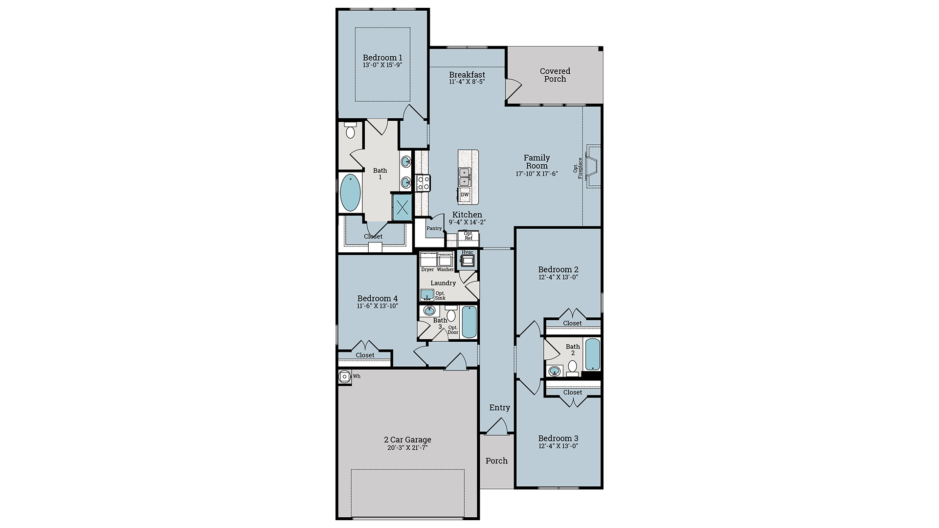 Lily floorplan - Breakfast Point Lily floorplan.