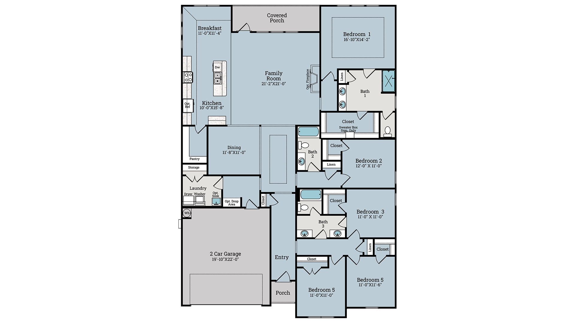Breakfast Point Magnolia floorplan.