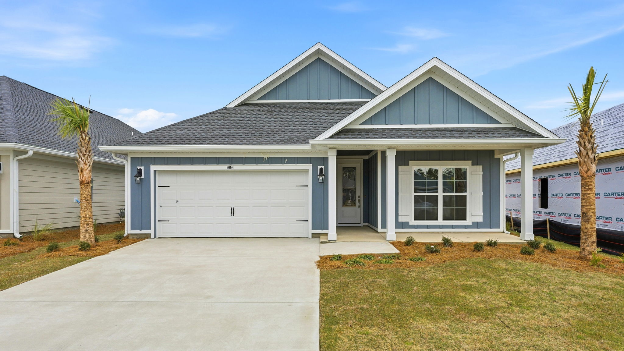 Home with grey exterior and Hardie Siding