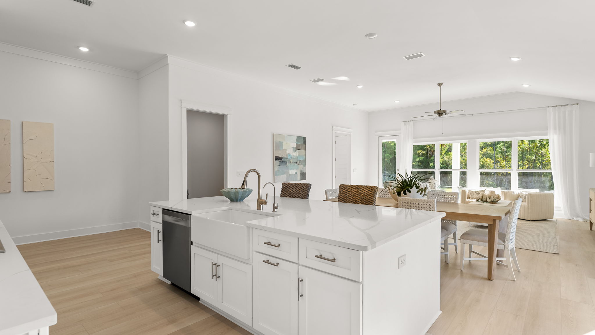 The open and spacious design allows for comfort of family and guests