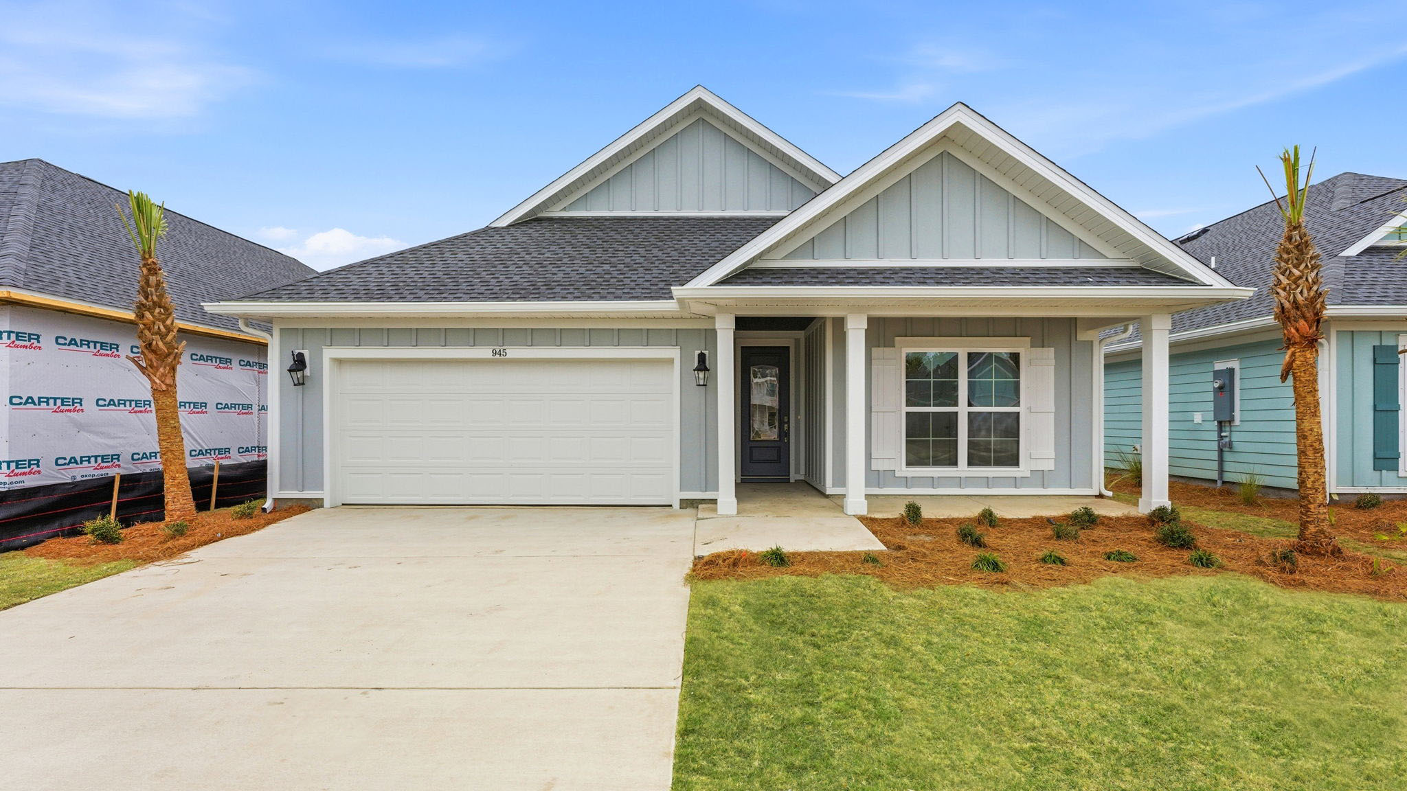 Photo of a similar Jubilee at completion. 929 Crystal Bayou Boulevard is under construction