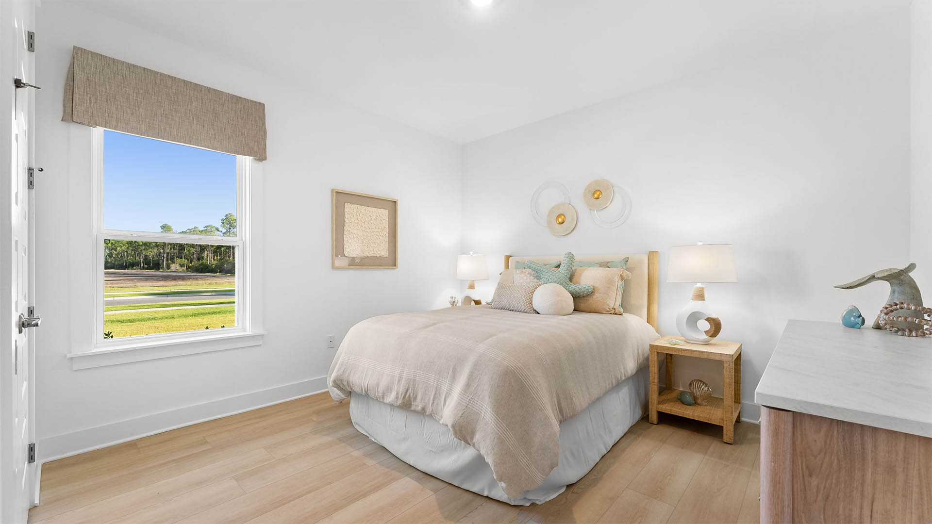 There are two guest bedrooms