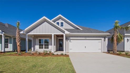 The Lily at Breakfast Point East Phase II has four bedrooms and three full bathrooms