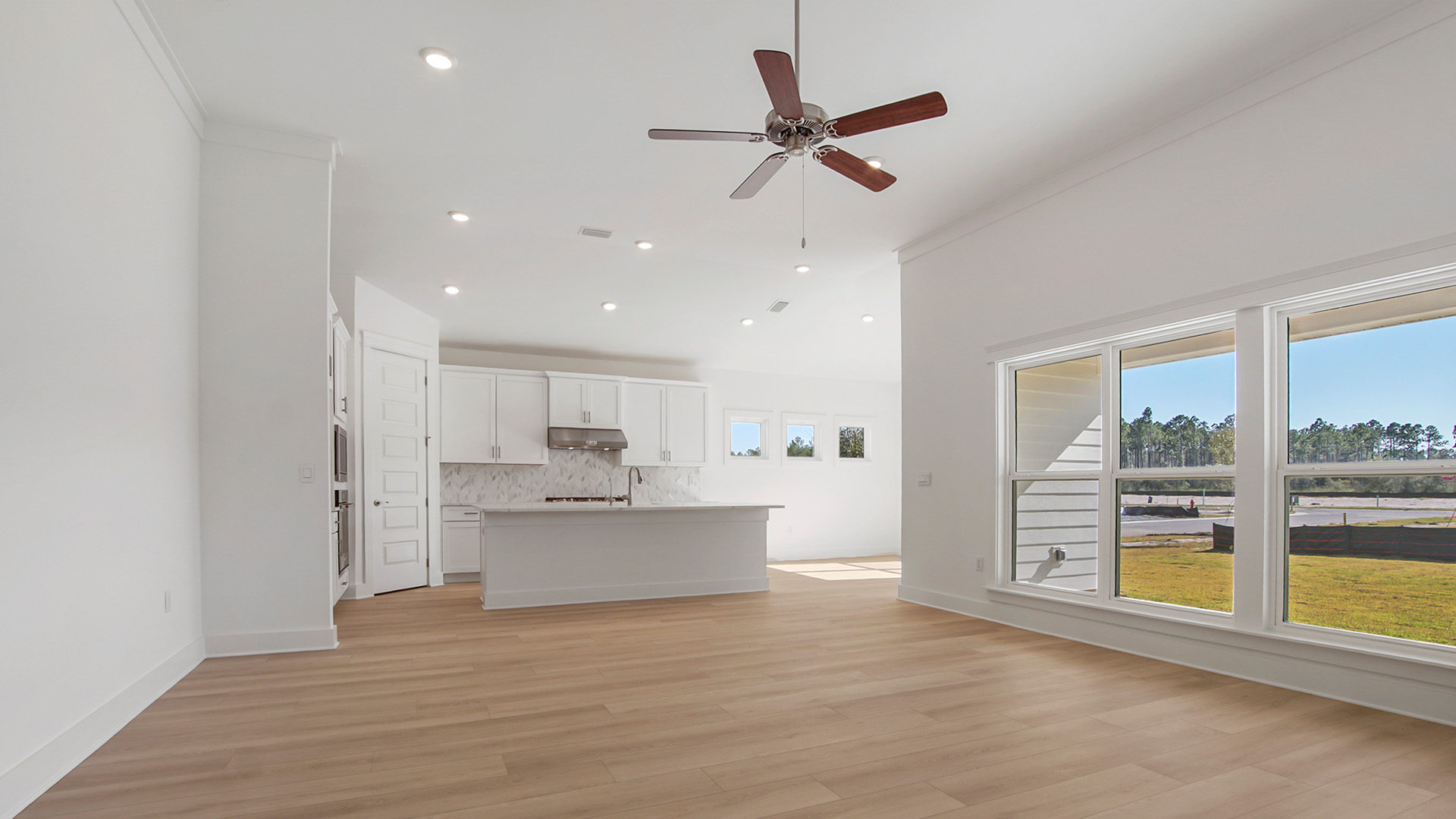 The Camelia has a grand living space with an open concept design