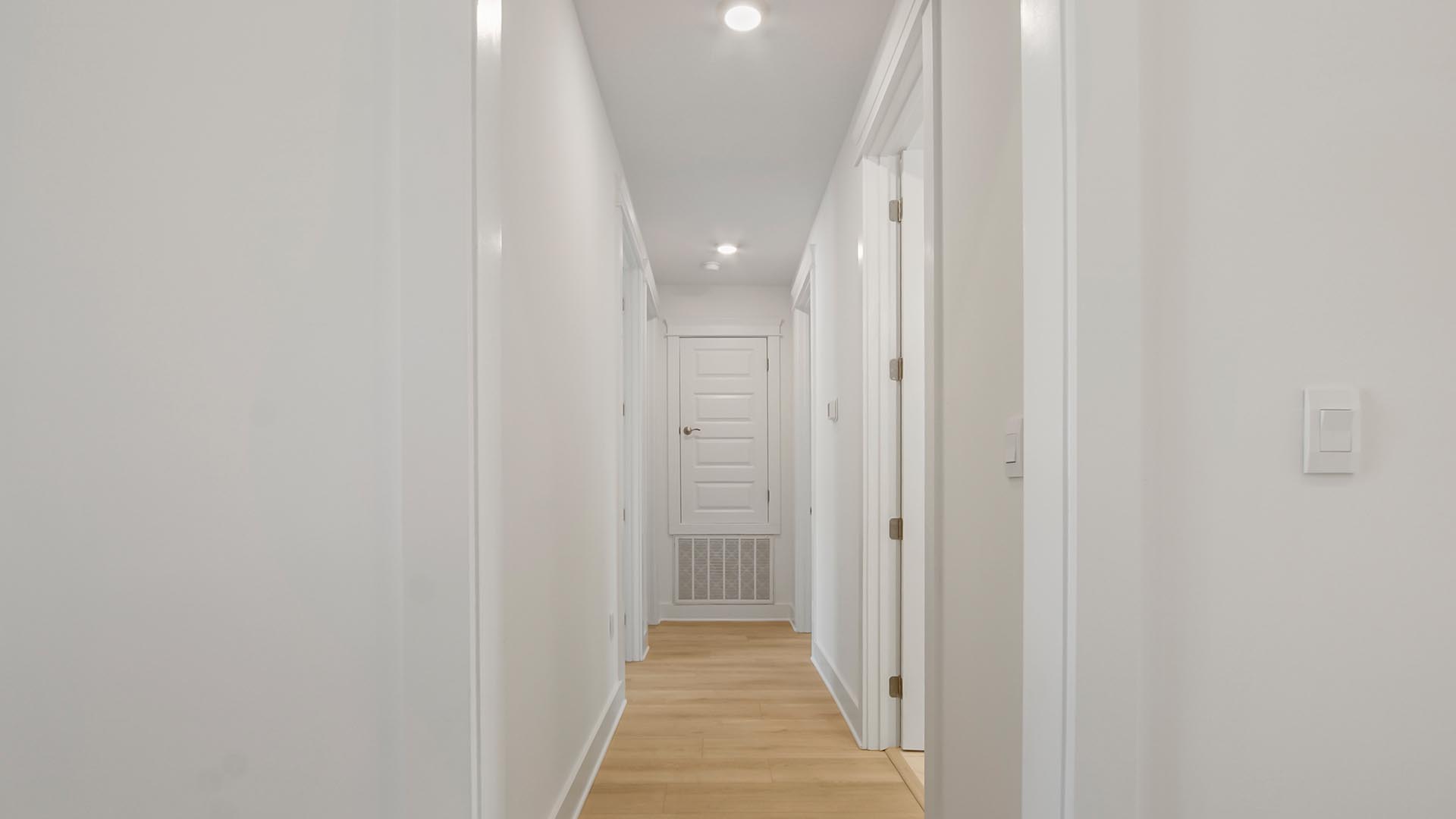 Hall leading to guest bedrooms