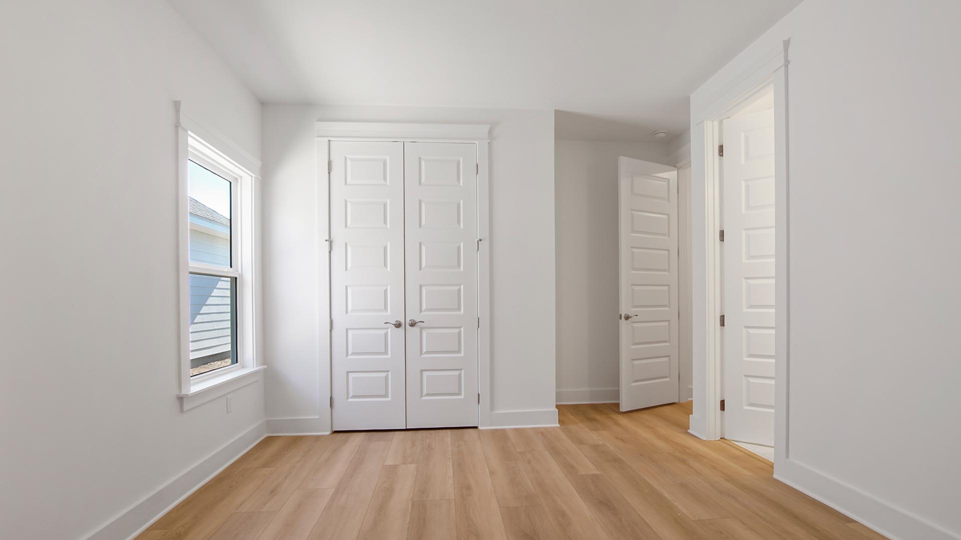 Bedroom four has a spacious closet
