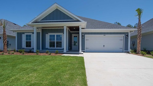 The Magnolia at Breakfast Point East Phase II has four bedrooms and two full bathrooms