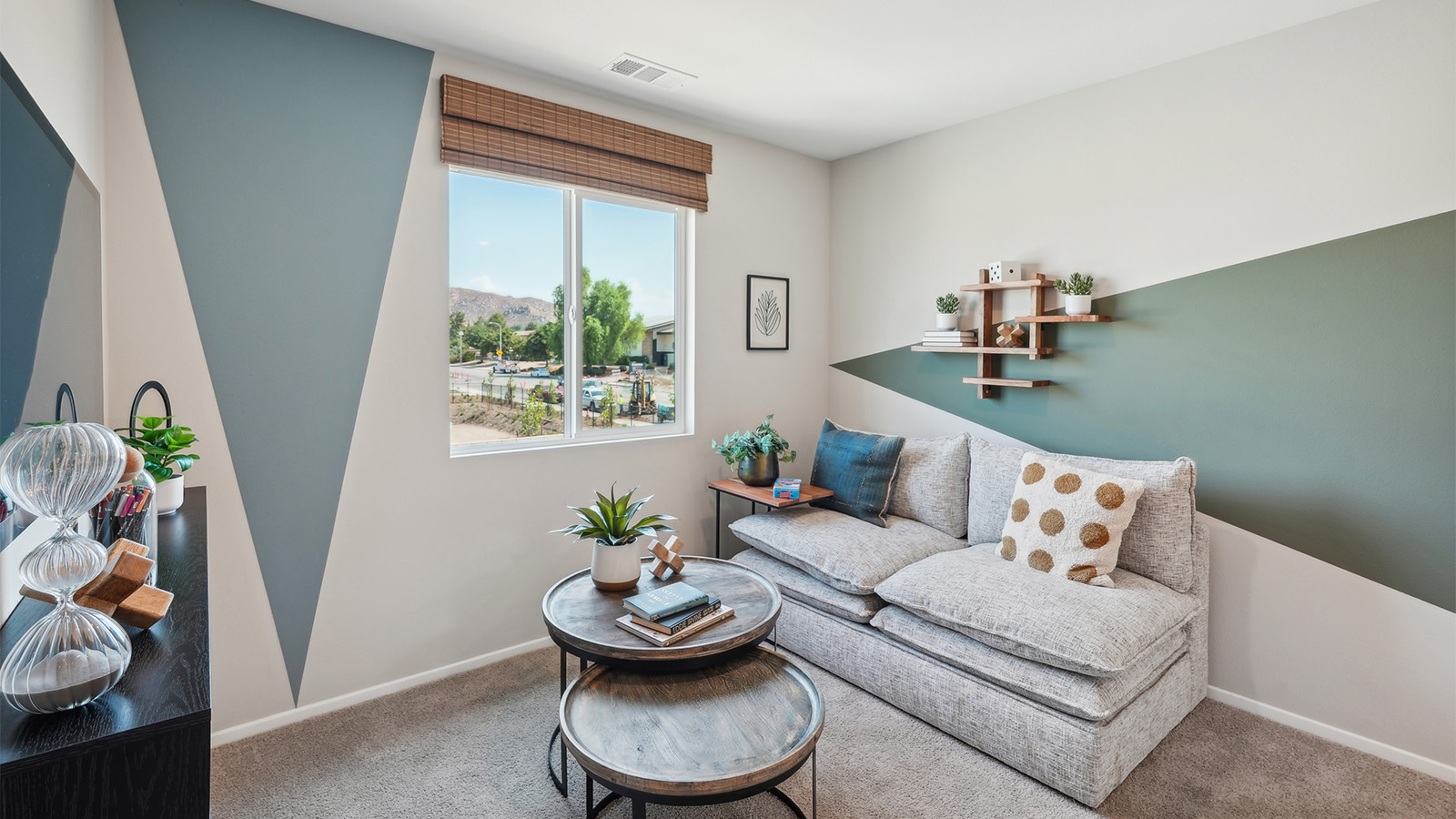 Spacious loft with carpet
