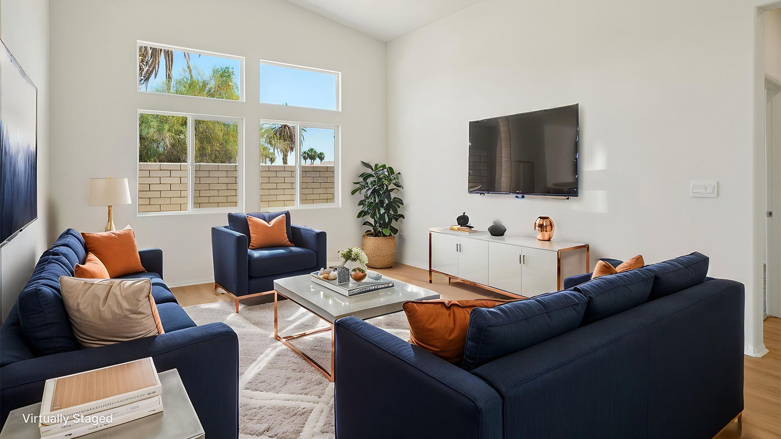 Staged great room