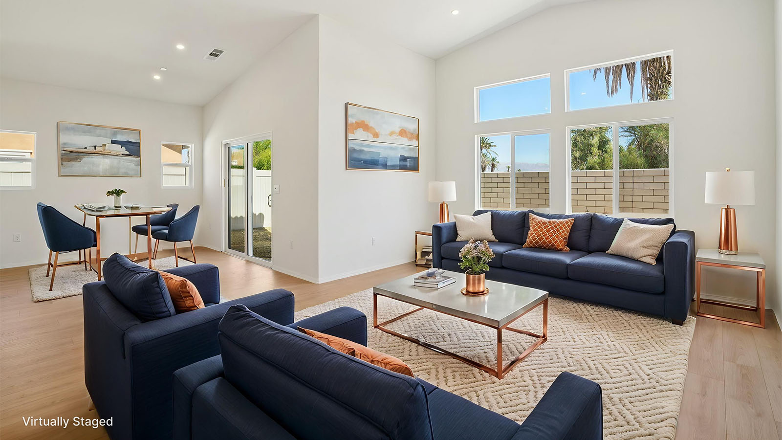 Staged great room