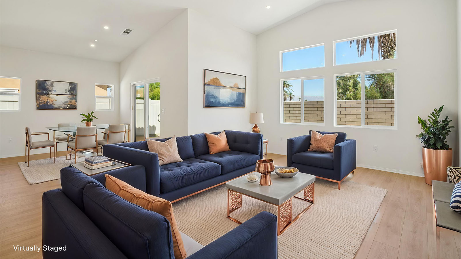 Staged great room