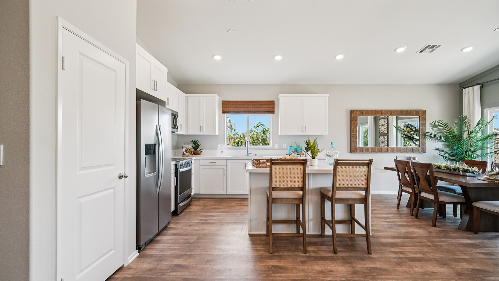 Kitchen with an island