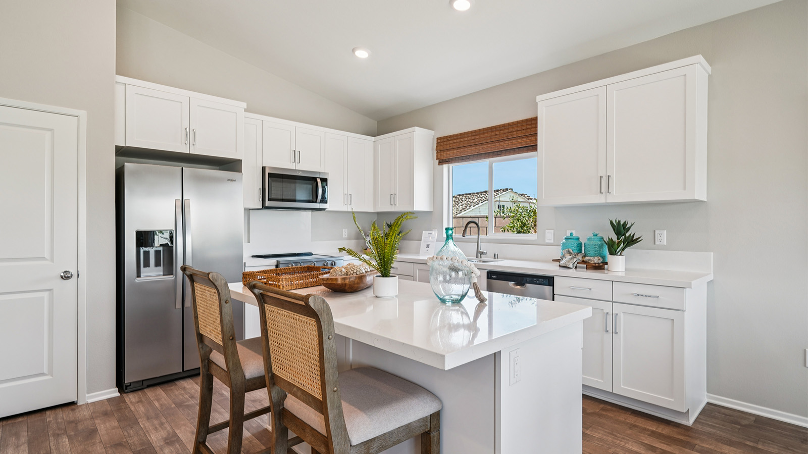 Kitchen with an island