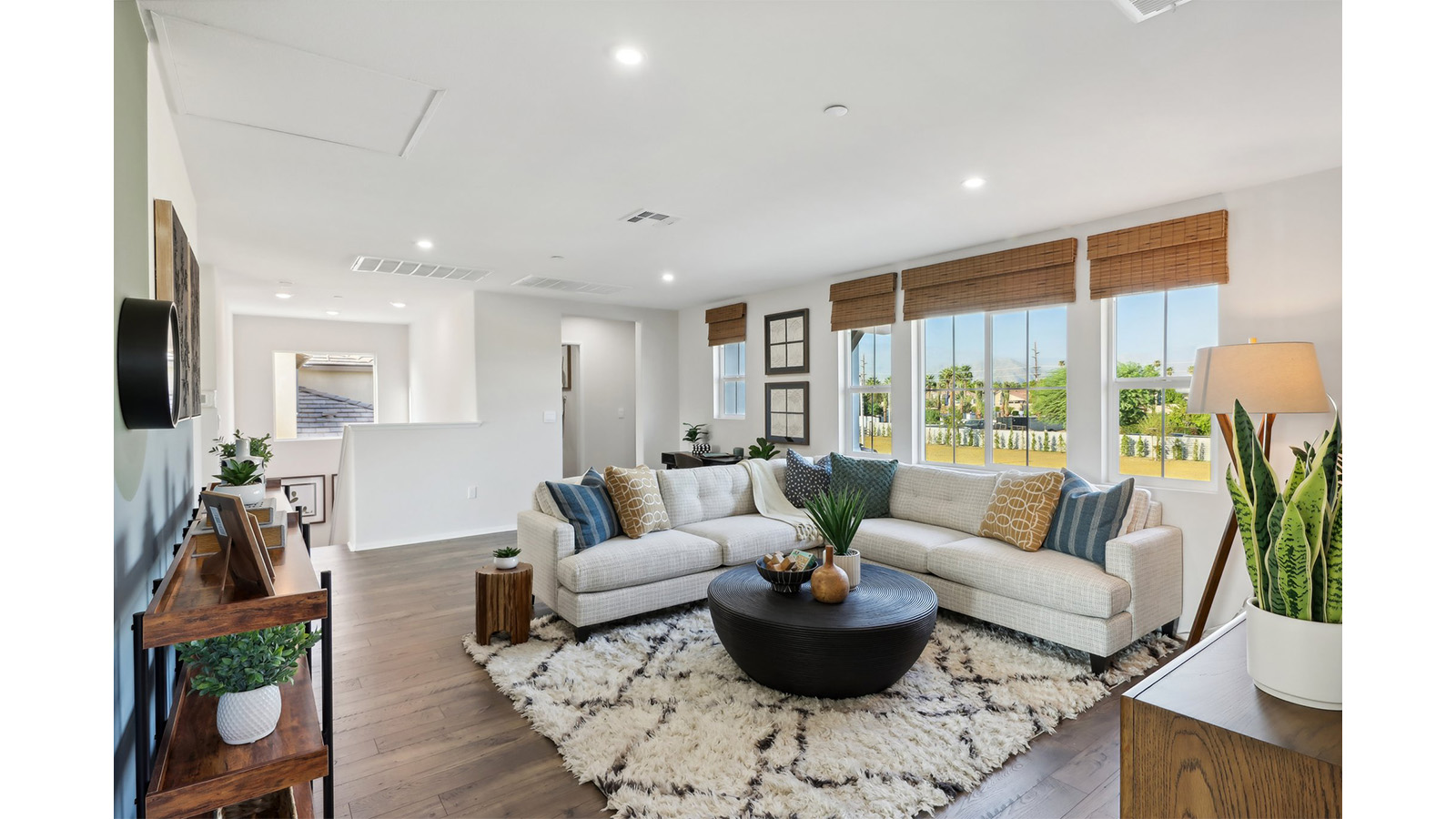 Spacious loft with laminate flooring