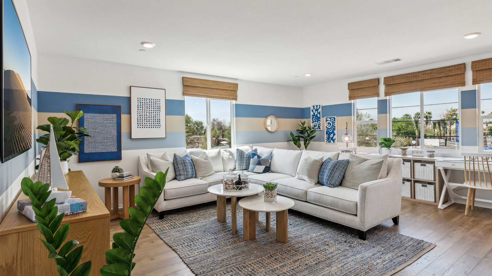 Oversized loft with laminate flooring