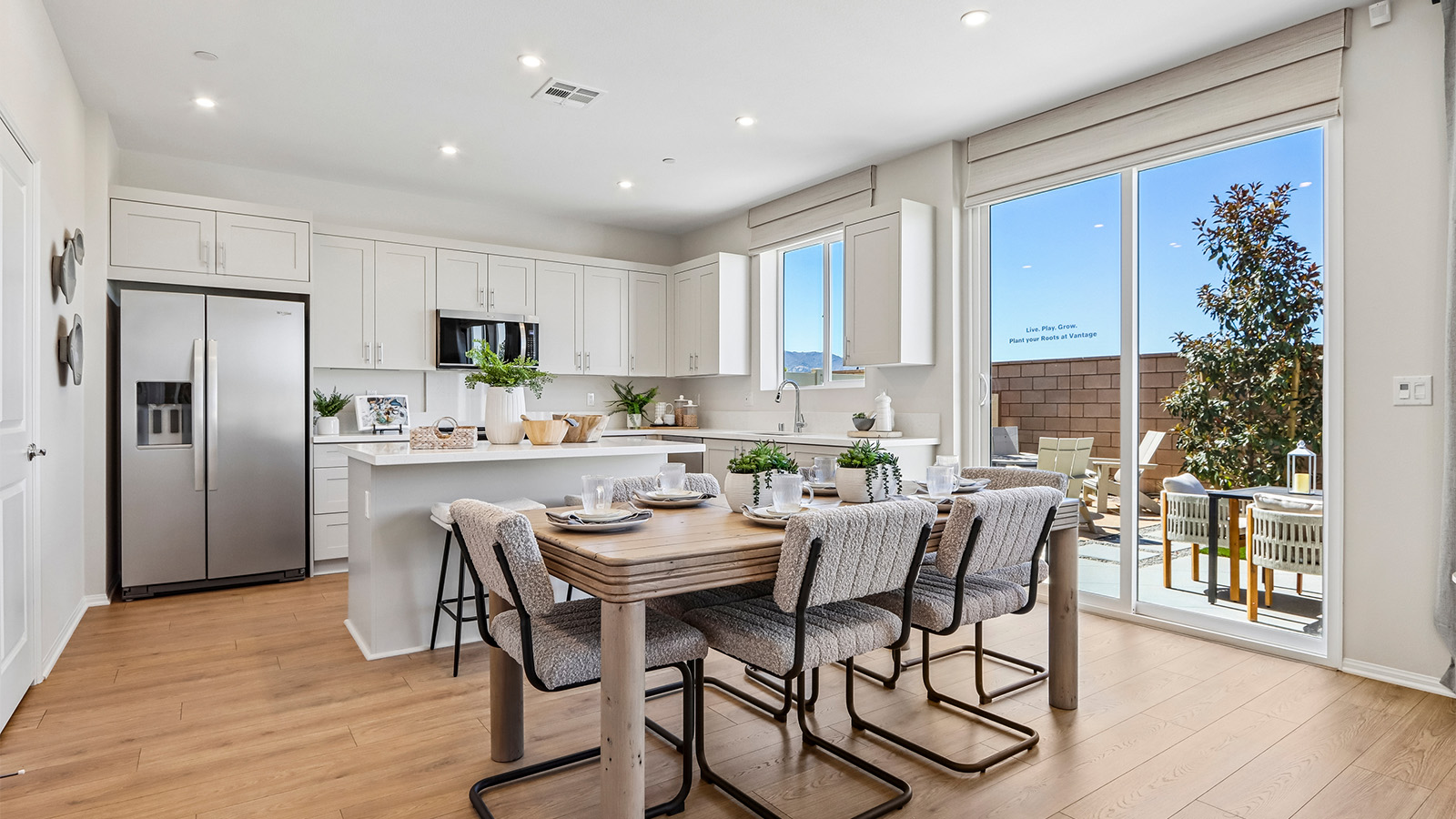 Kitchen and dining space