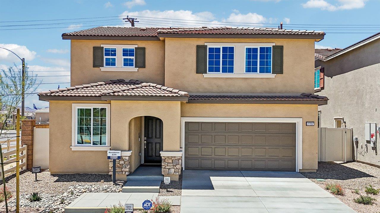 Exterior of a 2-story home