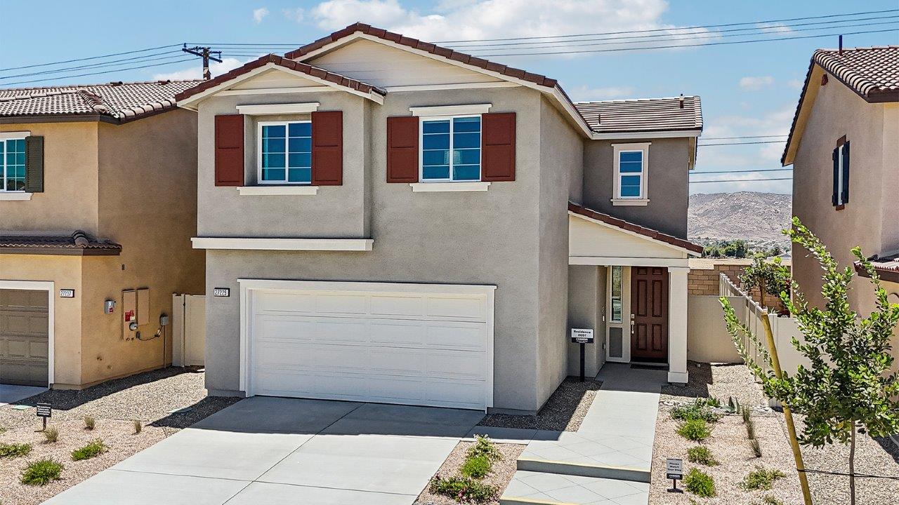 Exterior of a 2-story home