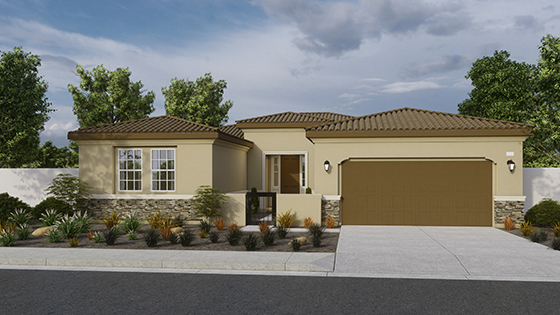 Rendering elevation C