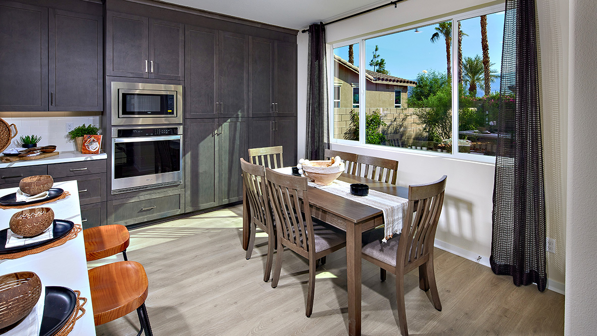 Dining nook off kitchen