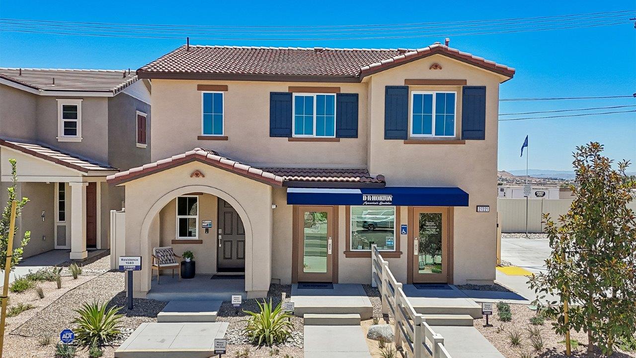 Exterior of a 2-story house