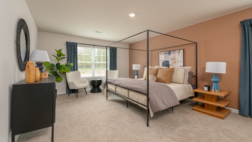 Oversized Primary Bedroom with spacious closet and bath.