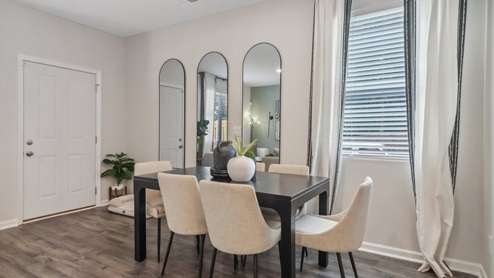 Breakfast area with access to patio