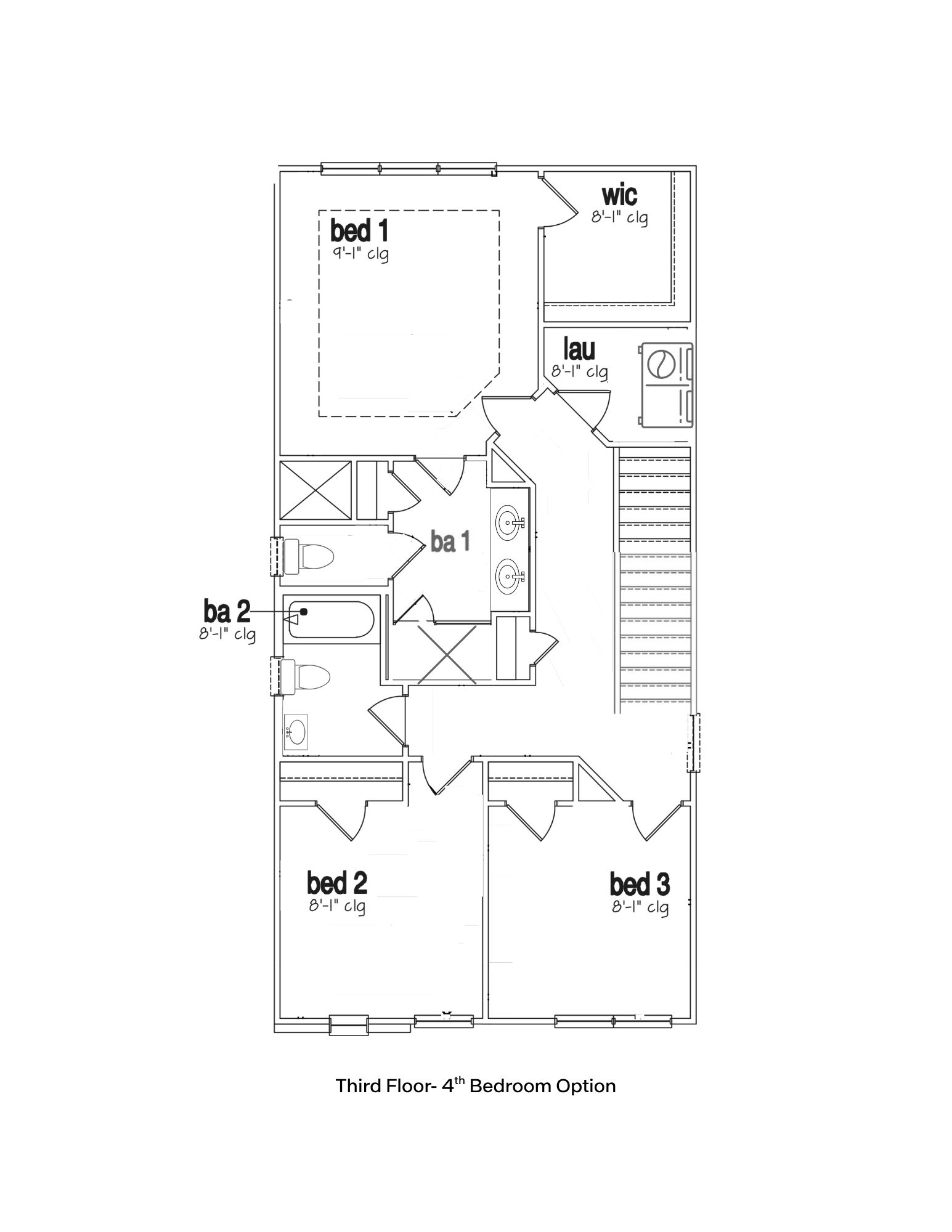Rutherford 4th bedroom option