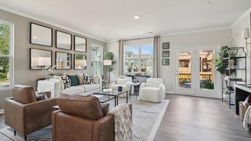 Open concept modern family room great for entertaining