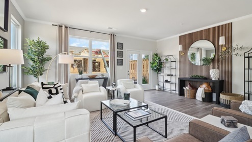Open concept modern family room great for entertaining