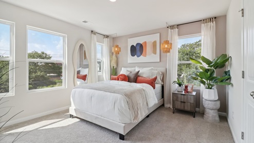 Spacious Bedroom 3 on the main floor with full bath