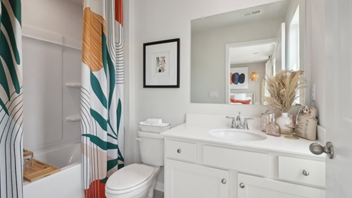 Full Bath on 2nd floor of spacious bedroom 2