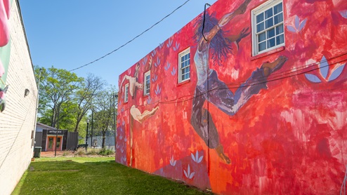 Downtown Hapeville, GA located near the Townes at Asbury