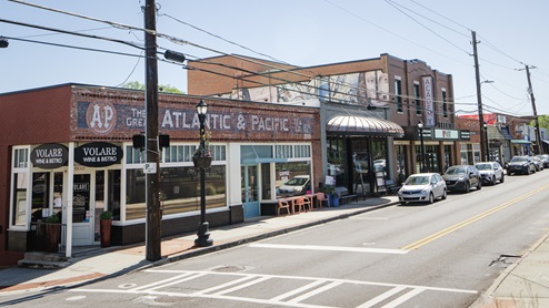 Historic downtown Hapeville Georgia located the Townes at Asbury