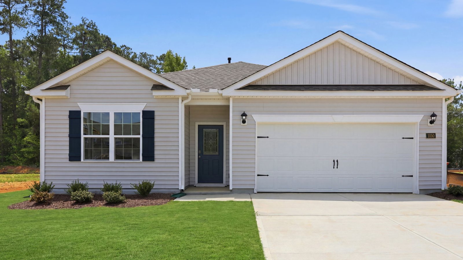 exterior ofg cali one story home