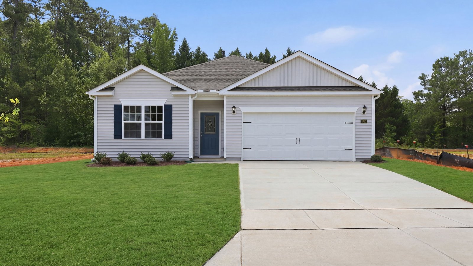 exterior of one story home with garage