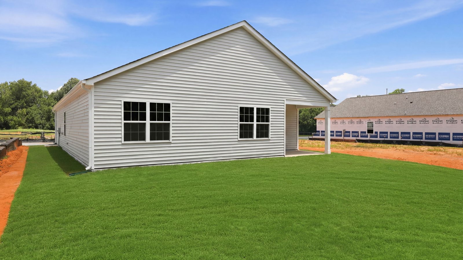 rear view of home and back yard