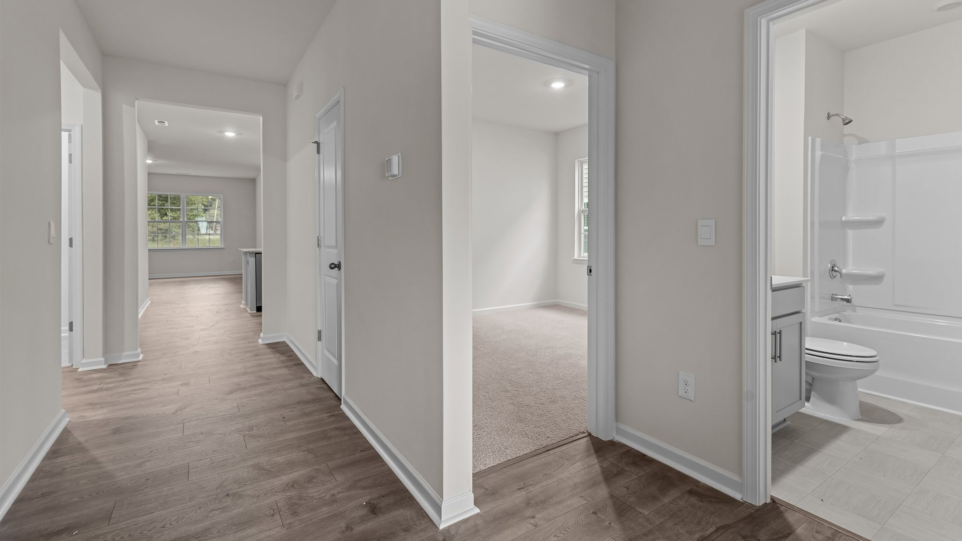 Entryway with revwood flooring