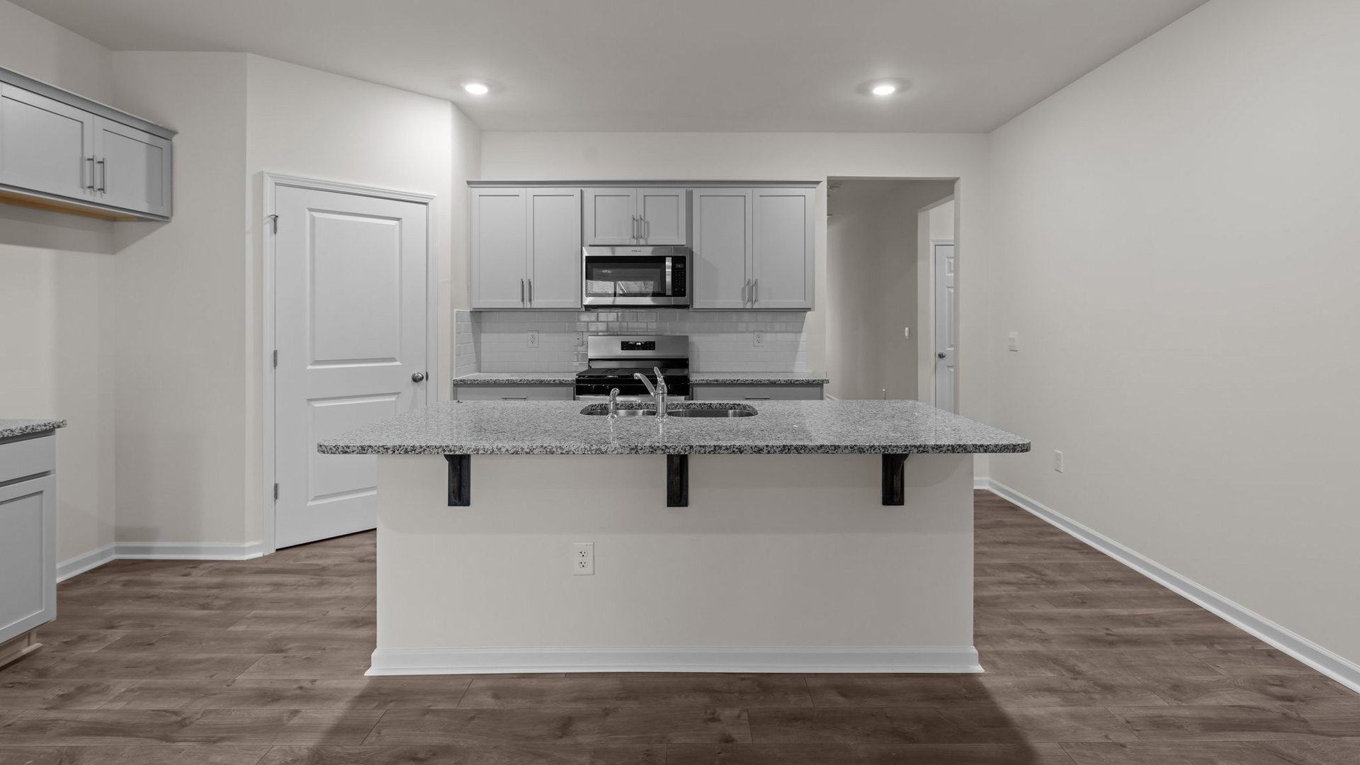 Kitchen with granite counters