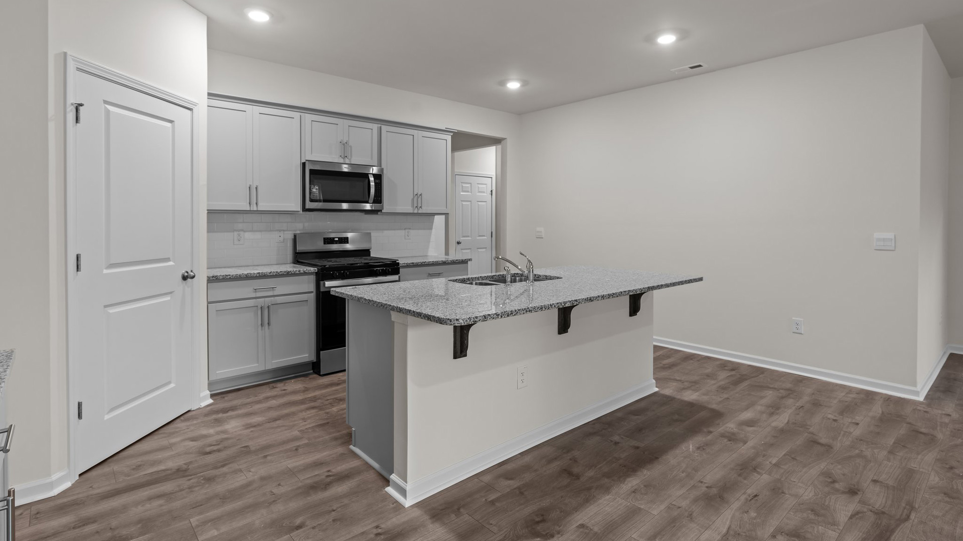 Kitchen with granite counters