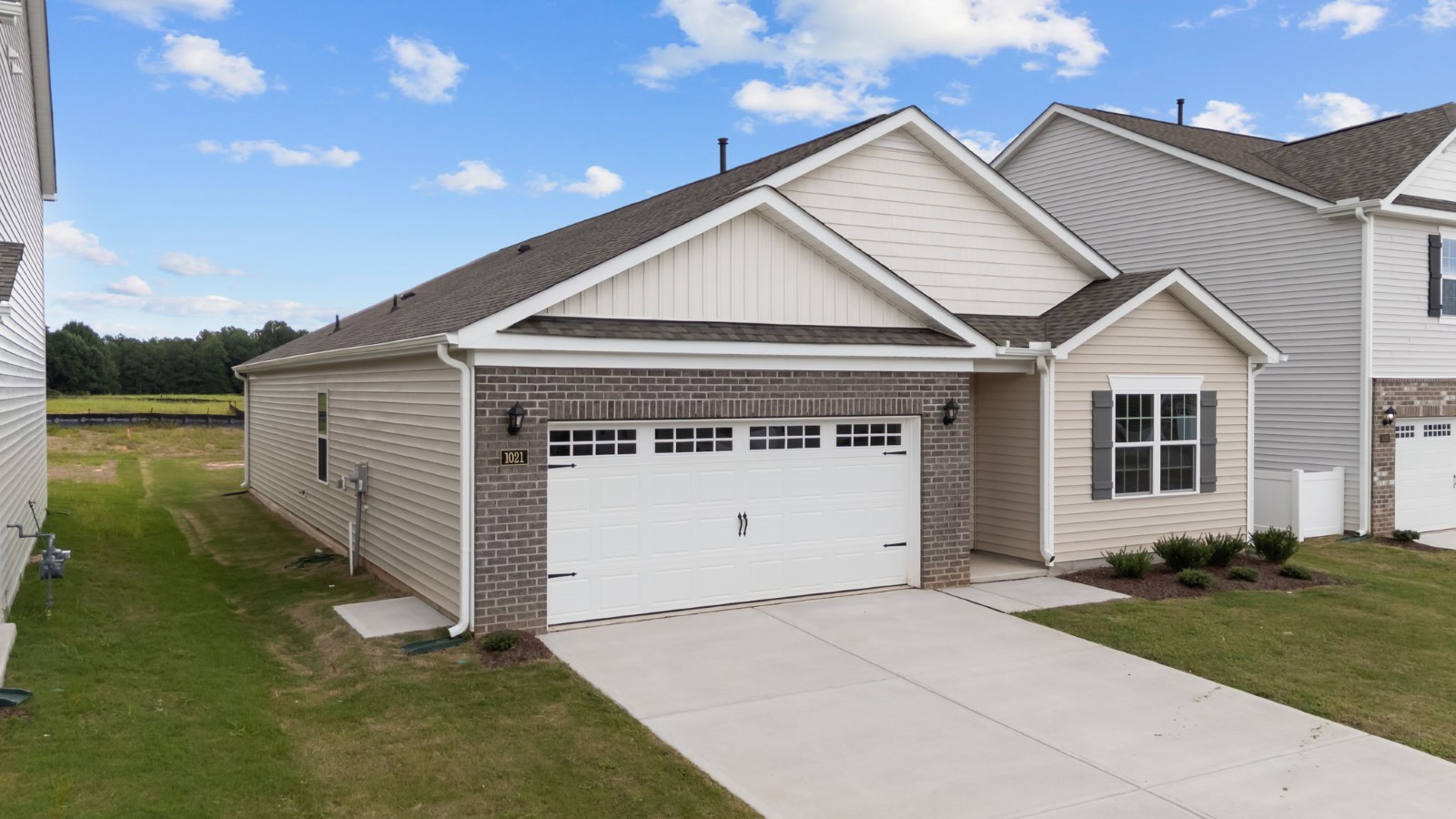 two car garage exterior