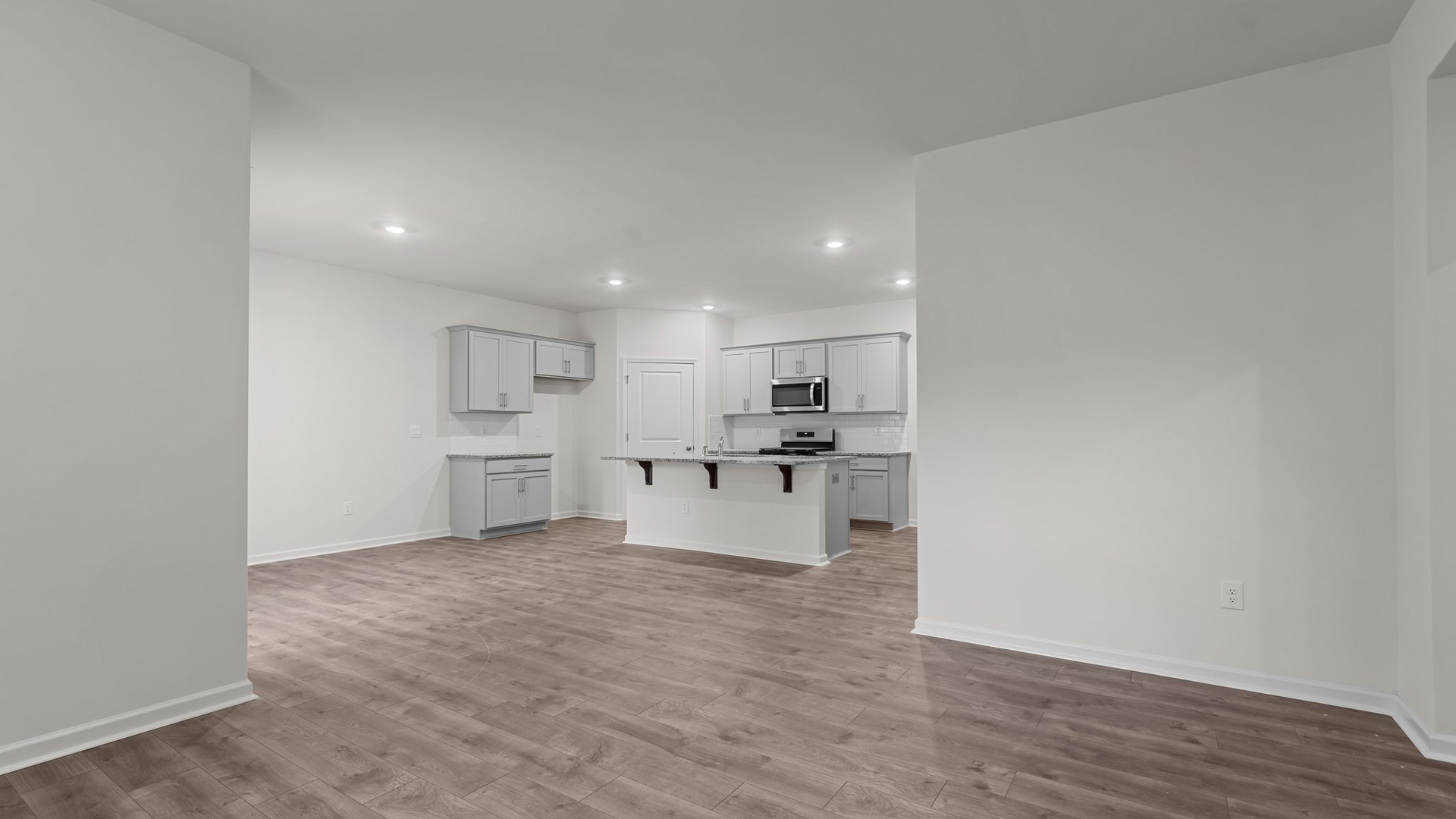 living room with ample lighting