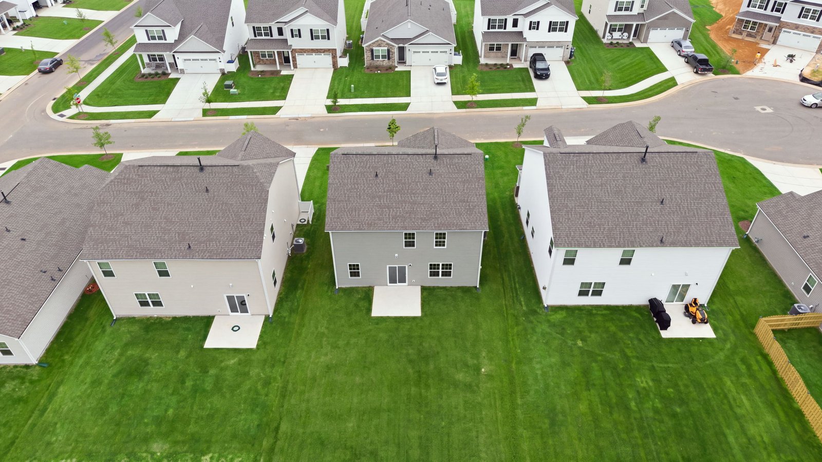 aerial photo of home and lot